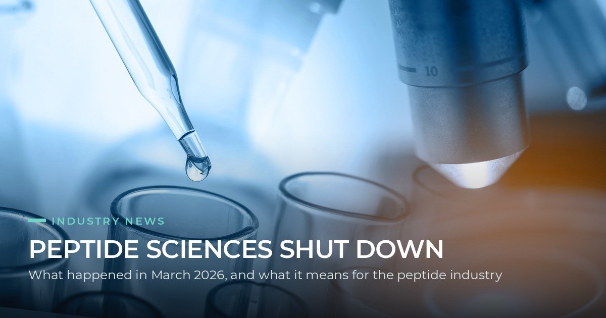 Peptide Sciences Shut Down What Actually Happened, and What It Means for the Peptide Industry